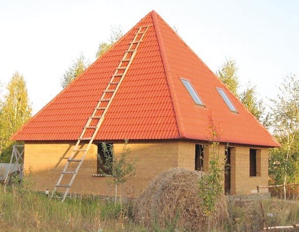 крыша в форме пирамиды