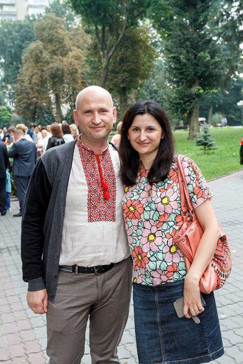 Андрій Попик з дружиною