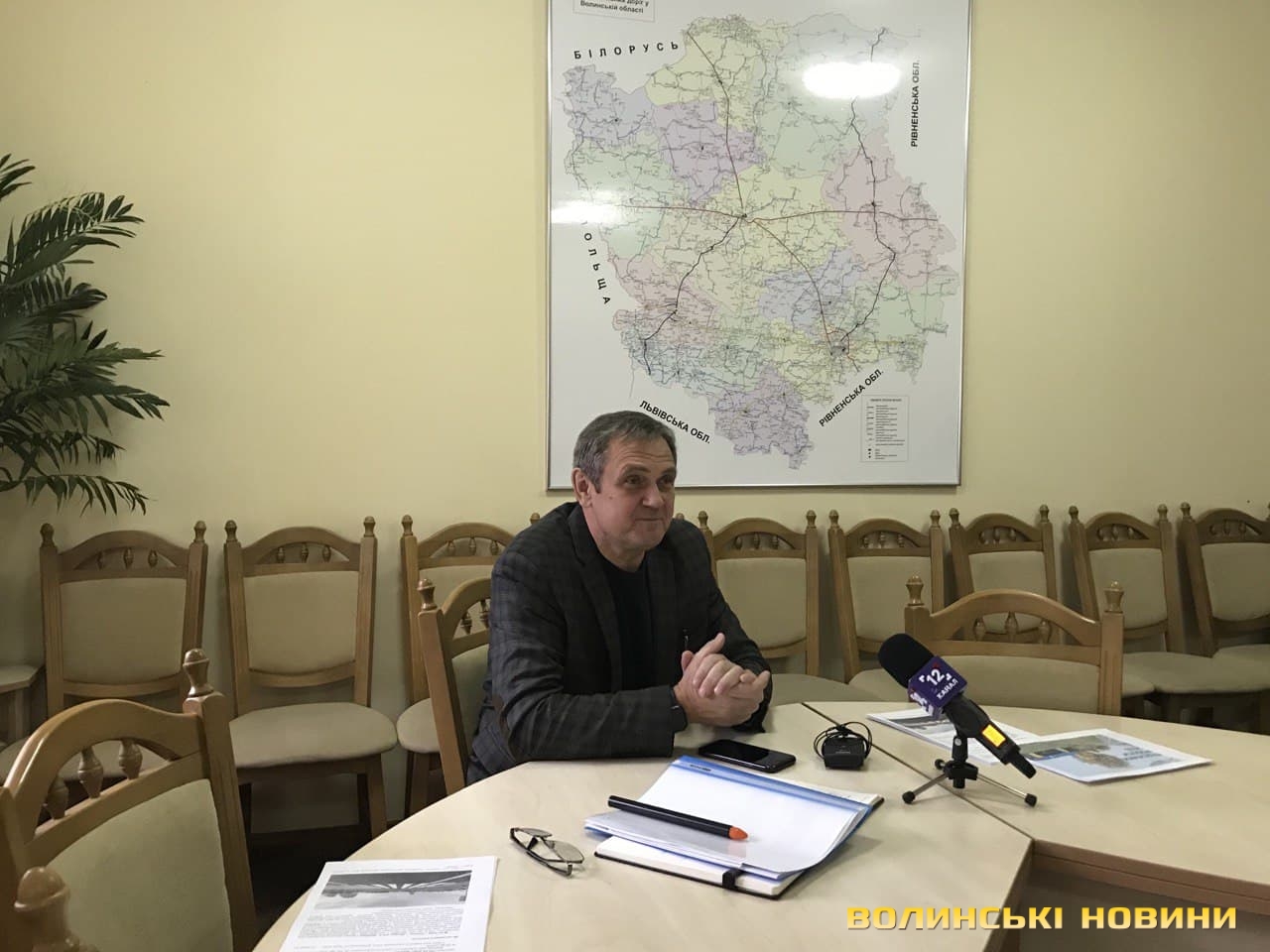 Начальник Служби автомобільних доріг у Волинській області Анатолій Посполітак. Фото ІА "Волинські новини"