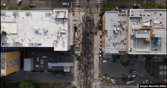 «Капітолійська автономна зона», вигляд з дрона