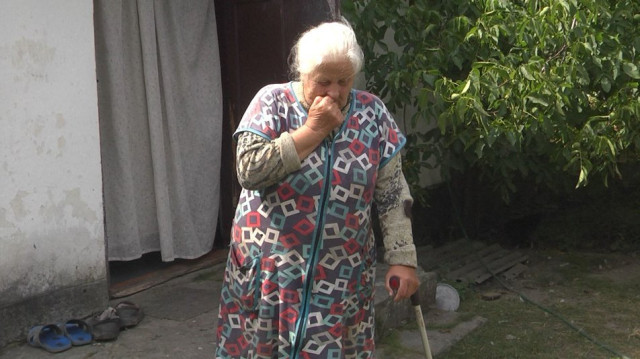 Пенсіонерка Катерина Ломазюк тимчасово перебралася у інше житло