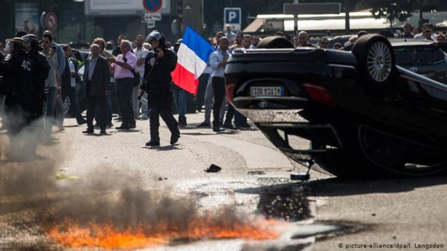 Протести проти Uber у Франції