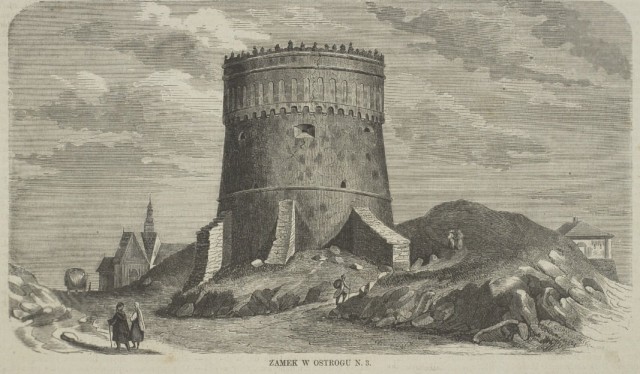 Острозький замок, 1863 р.