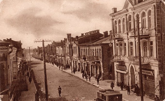 Частина Луцької стометрівки (вул. Яґеллонської) у 1939 році