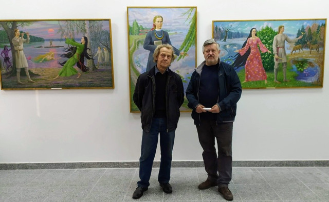 Леонід Литвин на відкритті персональної виставки