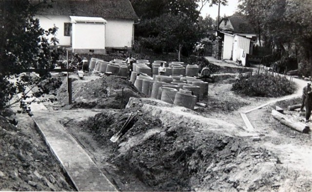 Прокладання каналізації в 1930-ті