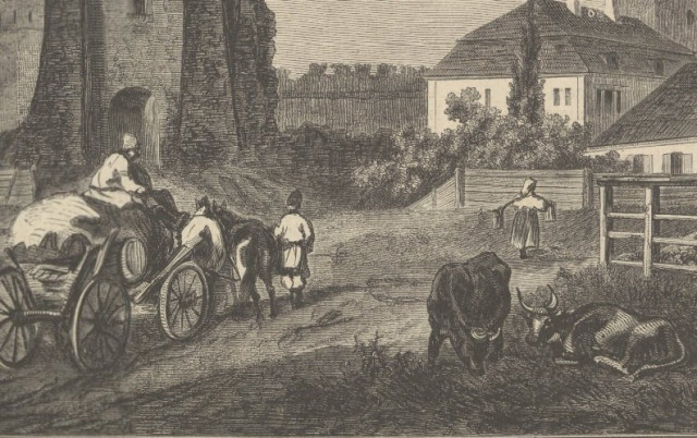 Площа перед Луцьким замком, до 1900 р.