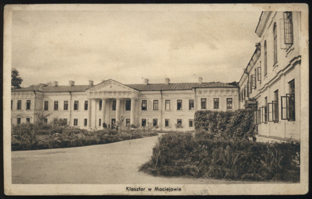 Палац на поштовій листівці міжвоєння. Зображення з Національної бібліотеки Польщі