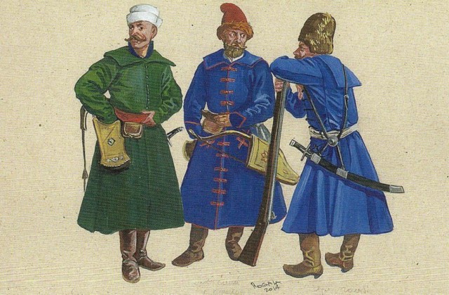 Озброєні селяни XVI столiття. Реконструкцiя Сергiя Шаменкова