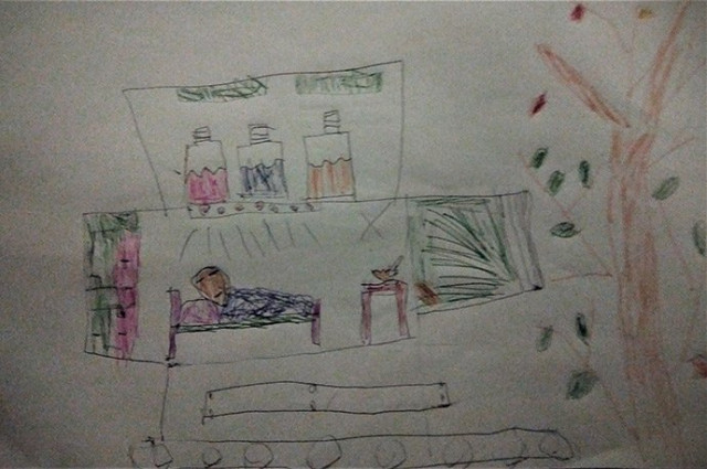 Ілья, 6 років. Зброя перетворена на житло