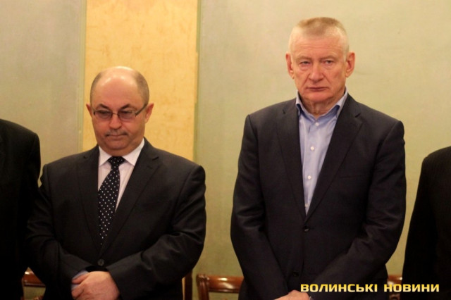 депутат облради Богдан Колісник та колишній заступник голови ОДА Віталій Заремба