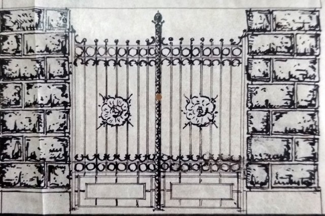 Фрагмент паркану. Копія з Державного архіву Волинської області
