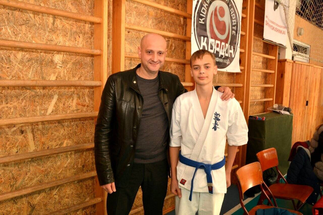 Євгеній Ткачук з сином