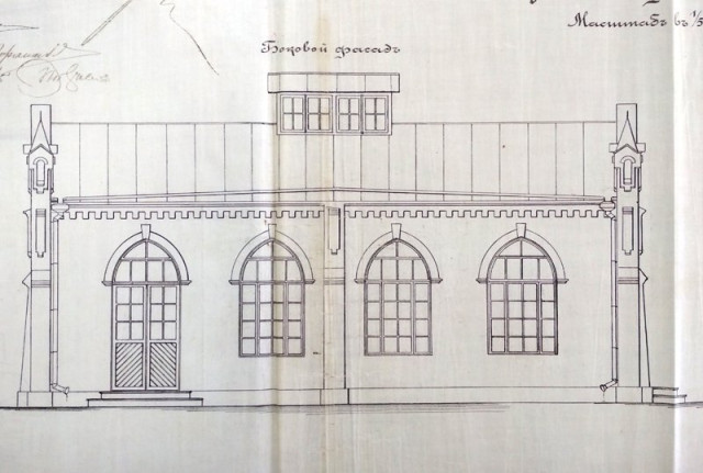 Бічний фасад першої луцької електростанції