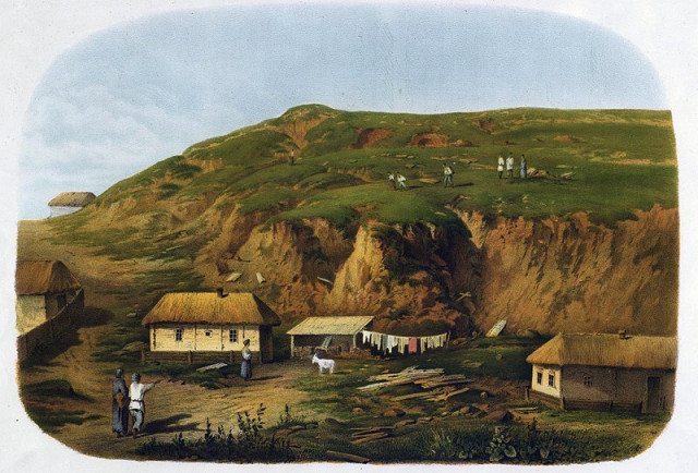 Яри між Хмельником і Юриздикою. Малюнок середини ХІХ століття