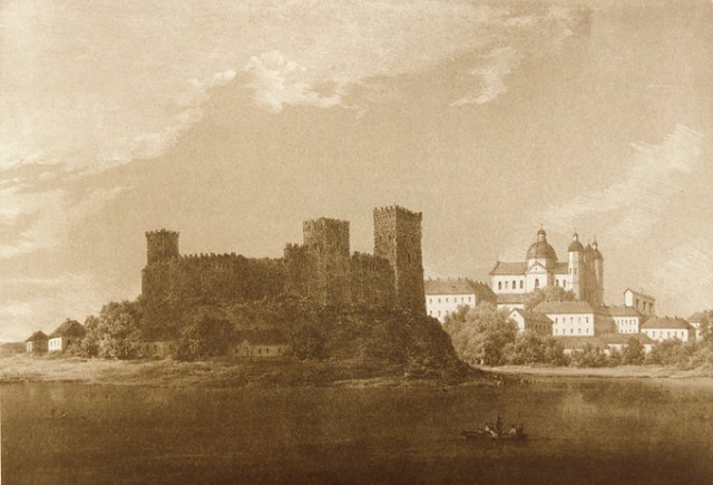 Наполеон Орда. Панорама Луцька, літографія середини ХІХ століття