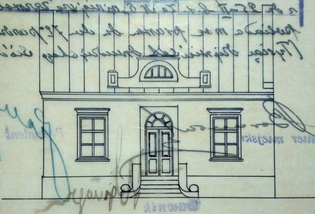 Фасад Будинку адвоката Яна Шабловського. Копія з Державного архіву Волинської області