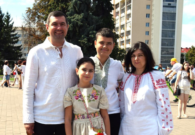 Перший заступник Луцького міського голови Григорій Недопад з рідними