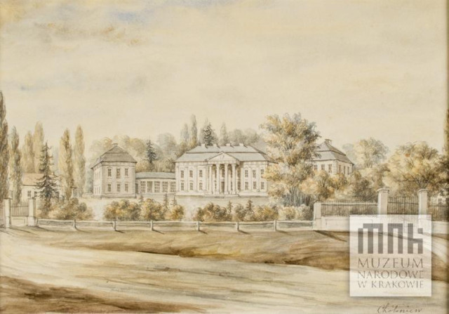 Холонівський палац на акварелі Наполеона Орди