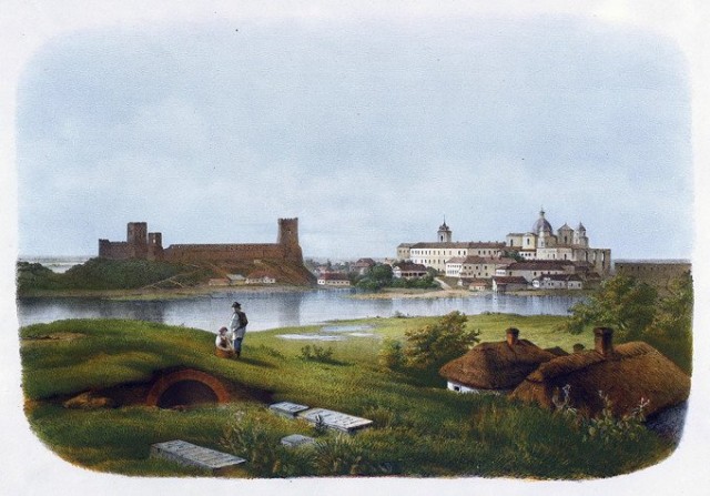 Панорама Луцька зі Святої гірки, де розміщувався Пречистенський монастир 