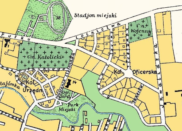 Так звані колонії на мапі міста 1930-х