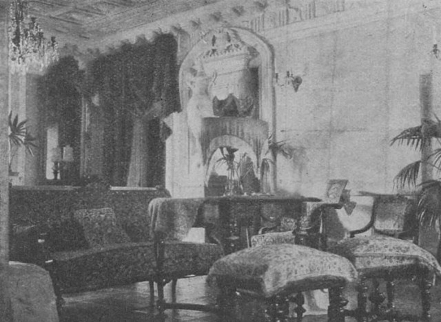 Інтер’єр палацу в Лашках, фото до 1914 р.