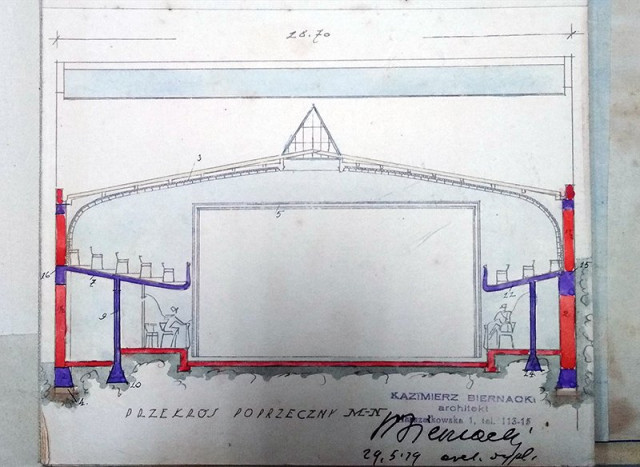 Переріз із підписом автора