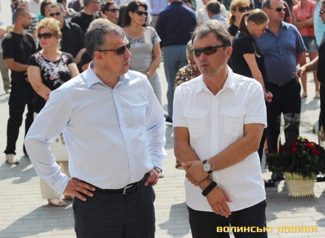 Начальник Луцького МВС Ігор Муковоз та нардеп Ігор Лапін