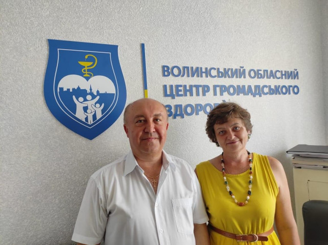 Юрій Валецький разом із колегою Людмилою Симонюк