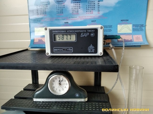 Електронний вимірювач атмосферного тиску