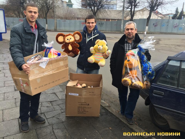 Подарунки від підприємців з ринку