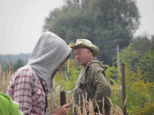 Денис Козак під час досліджень 2012 р. на Хрінницькому водосховищі
