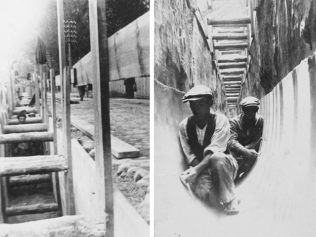 Будівництво каналізаційної мережі на вулиці Винниченка, 1938