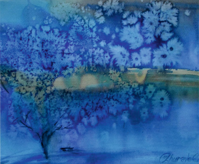 Акварель авторки Один раз в рік...