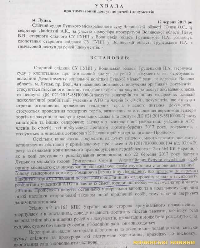 Текст ухвали