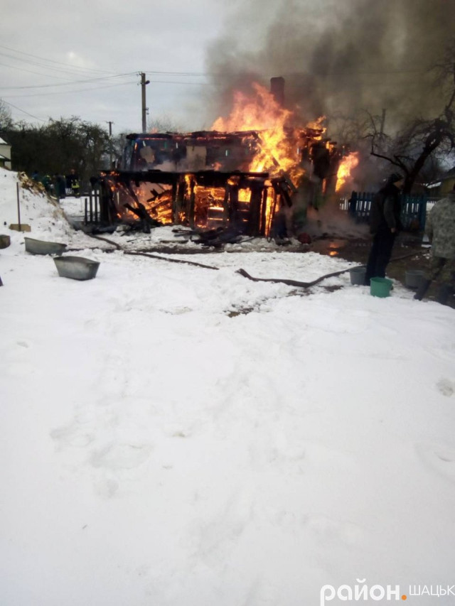 Будинок у селі Пулемець згорів на 80%