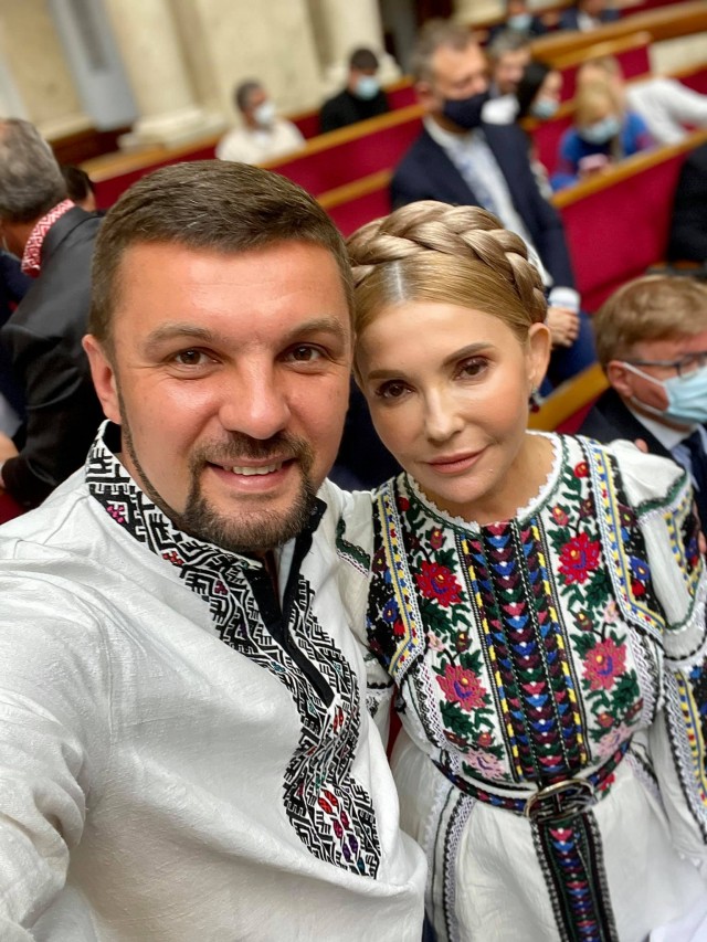 Народний депутат Ігор Гузь та Юлія Тимошенко